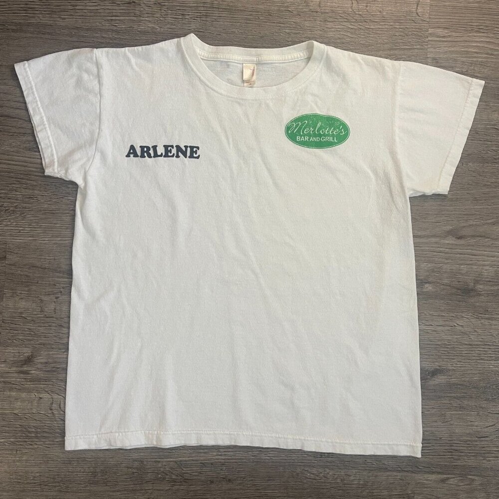 HBO True Blood Arlene Fowler Sam Merlotte's Bar and Grill White T-Shirt Size Med